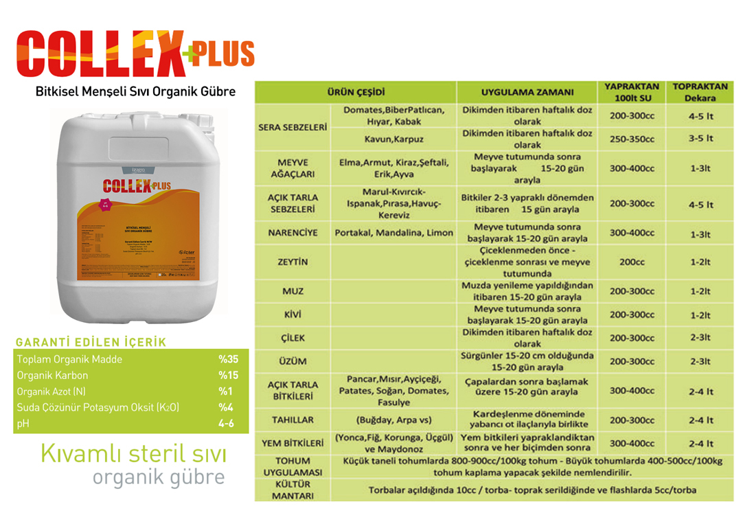 Collex Plus-İztar Tarım Kocaeli İztar Collex Plus